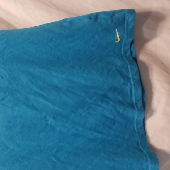 Nike Women Large Dri- Fit T Shirt Slim Fit Basic Short Sleeve Graphic Print - Picture 3 of 5